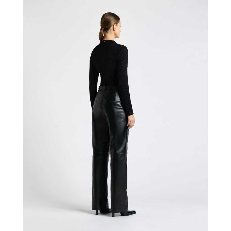 Cue Soft Shirred Jacquard Long Sleeve Top image number 1